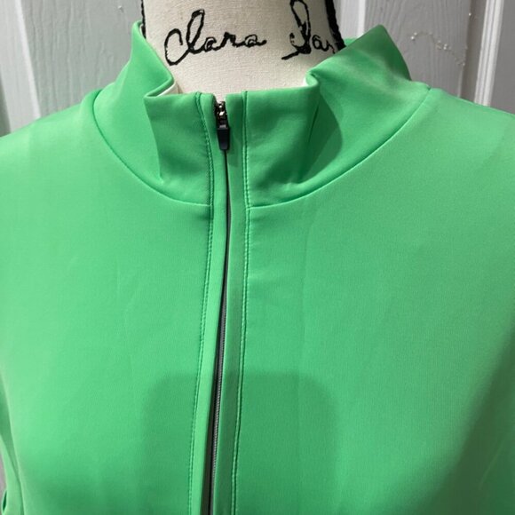 DONALD ROSS VEST PULLOVER PERFORMANCE GREEN LIME 1/4 ZIP UPF50 Sz XL GOLF SPORTY - Picture 13 of 14